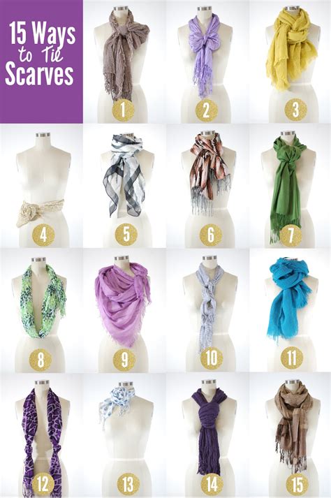 15 WAYS TO STYLE A SCARF 